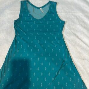3/$20 fig dress teal size large